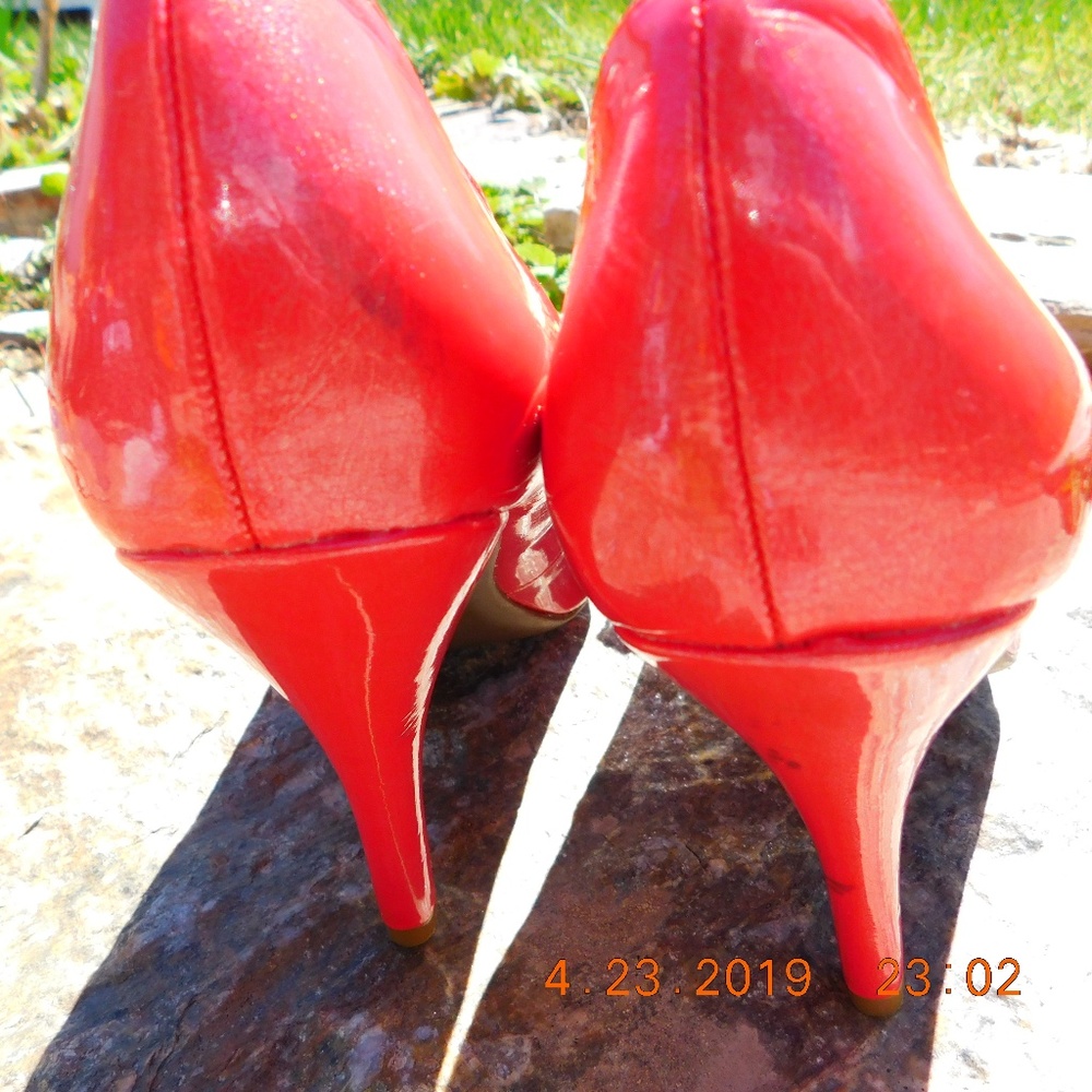Studio Paola Peep Toe Pump Coral - Picture 4 of 8